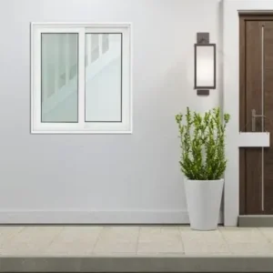 Alternative view of หน้าต่างบานเลื่อน UPVC 2 บาน (SS) กระจกนิรภัยพร้อมมุ้งไฟเบอร์ WORLDVIEW รุ่น T10 ขนาด 100 x 110 ซม.